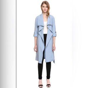 Soia & Kyo Powder Blue Ornella Trench Coat